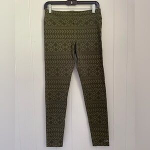 L.L. Bean Patterned Green Women’s Leggings